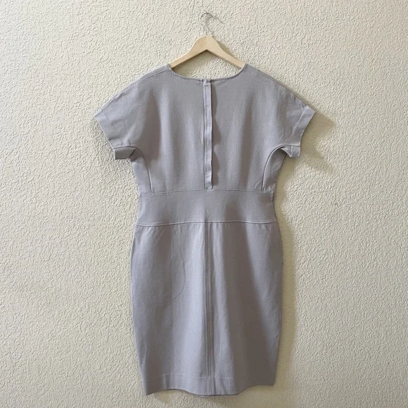 Winser London Dress Miracle Katherine Sheath Classic Work Office Minimal Gray 16 - Picture 4 of 11